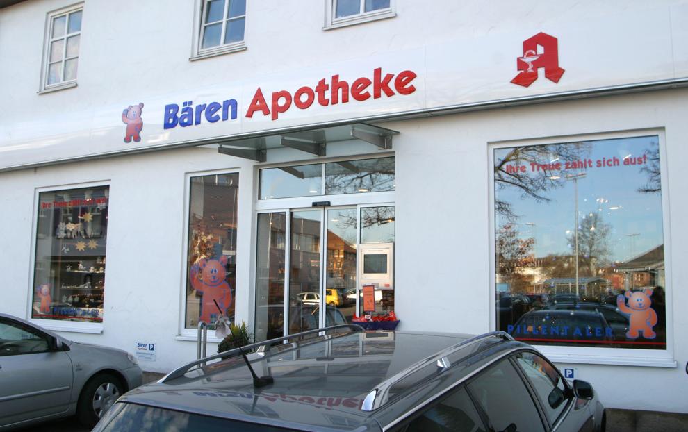 Filiale der Bären-Apotheke in Rottenburg von Außen
